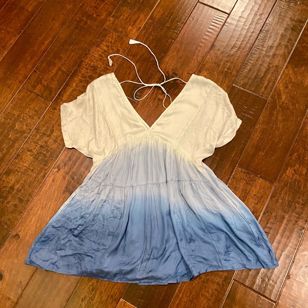 Free People silky ombré dress size small NWT